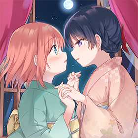 紡ぐ乙女と大正の月（ちうね）